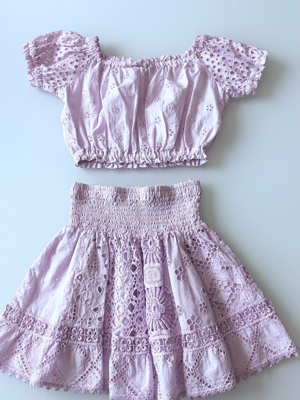 Temptation Positano Italy  Lace Skirt and Tops Girls set Sz L